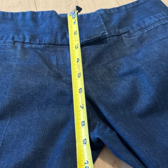 Express Design Studio Dark Blue Denim Editorialist Wide Leg Pants Size 6 - Picture 9 of 11
